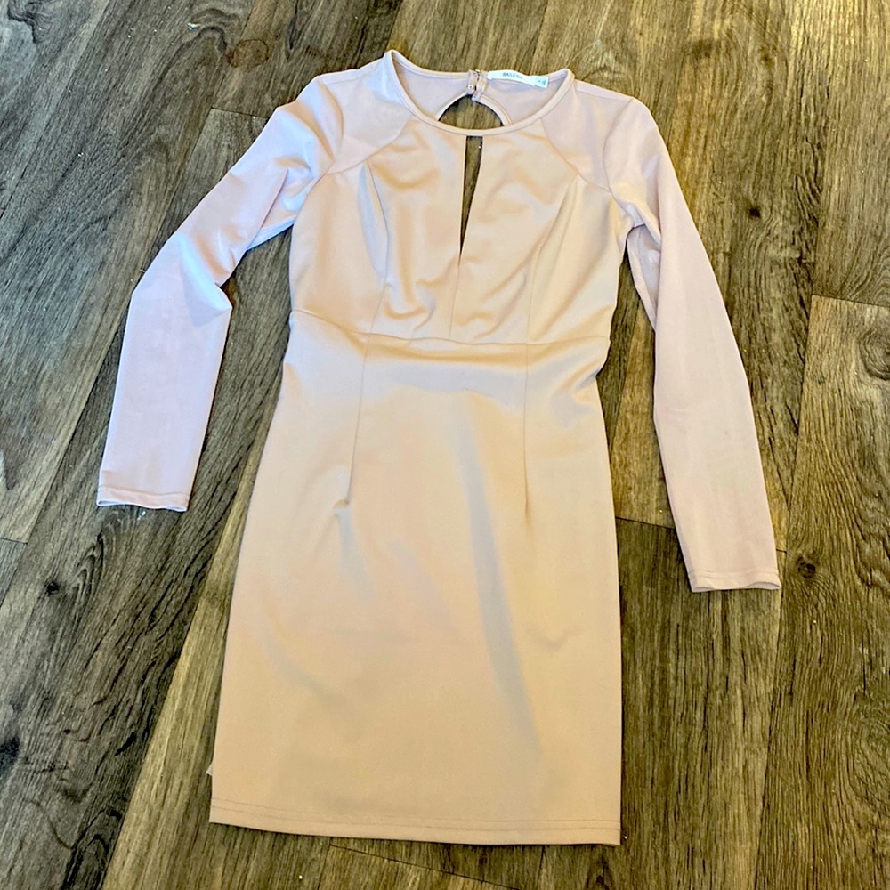Bailey 44 Dress, mess details, cut out back, v neck, size Small, never worn